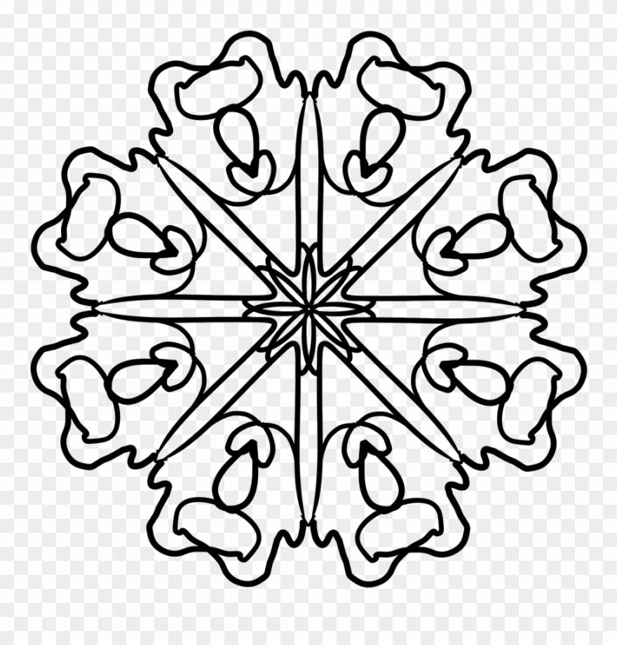 Flower Cute Pretty Design - Circle Clipart