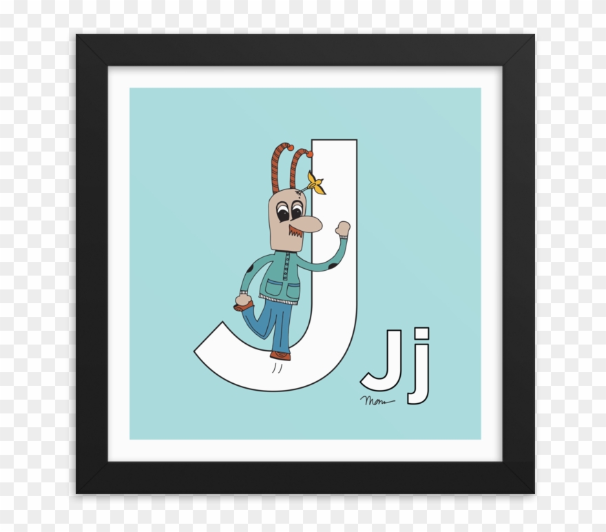 The Letter J Print By Monica Escobar Allen - Cartoon Clipart
