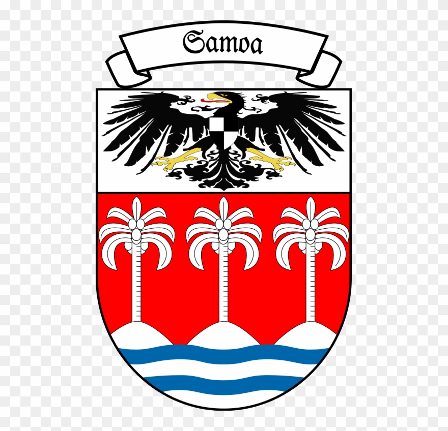 Coat Of Arms Of German Samoa - Coat Of Arms Of Samoa Clipart