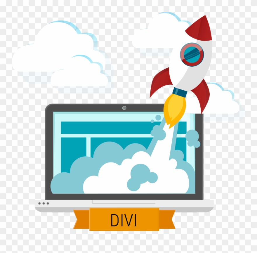 Nous Pouvons Migrer Tout Site Web Wordpress Vers Divi - Rocket Png Clipart