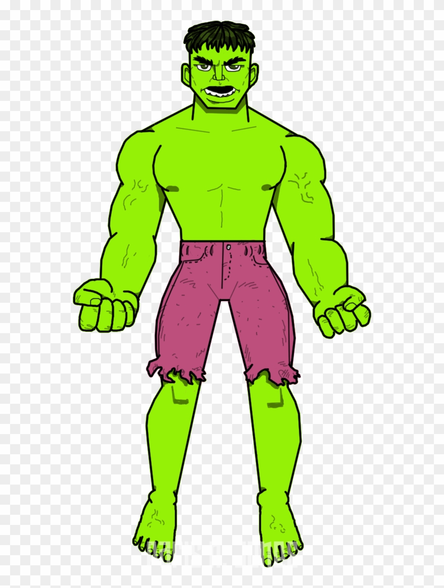 The Hulk By Parisnjones - Cartoon Clipart