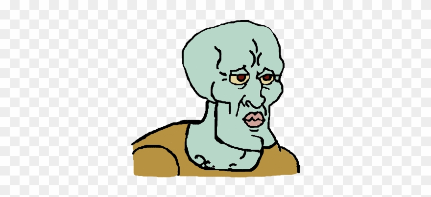 Fancy Squidward People - Handsome Squidward Clipart