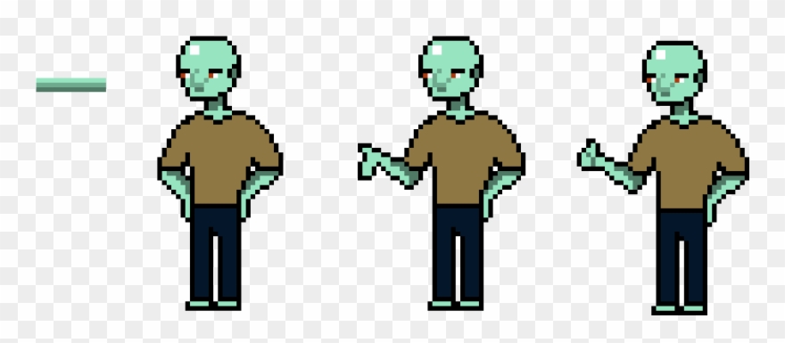 Beautiful Squidward - Cartoon Clipart