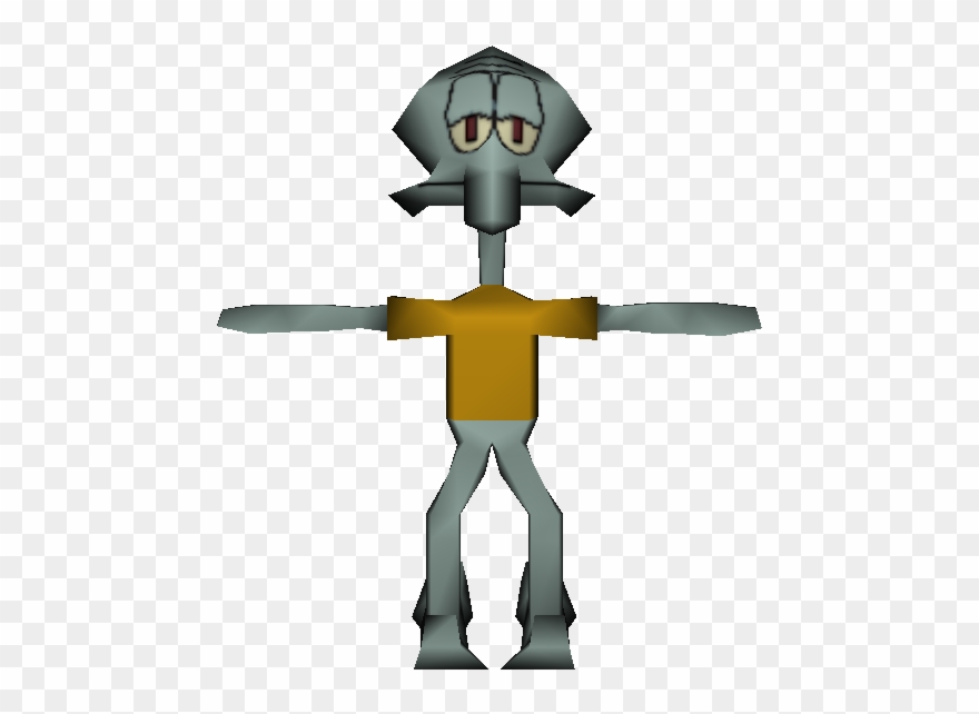 Download Zip Archive - Squidward On Cross Clipart