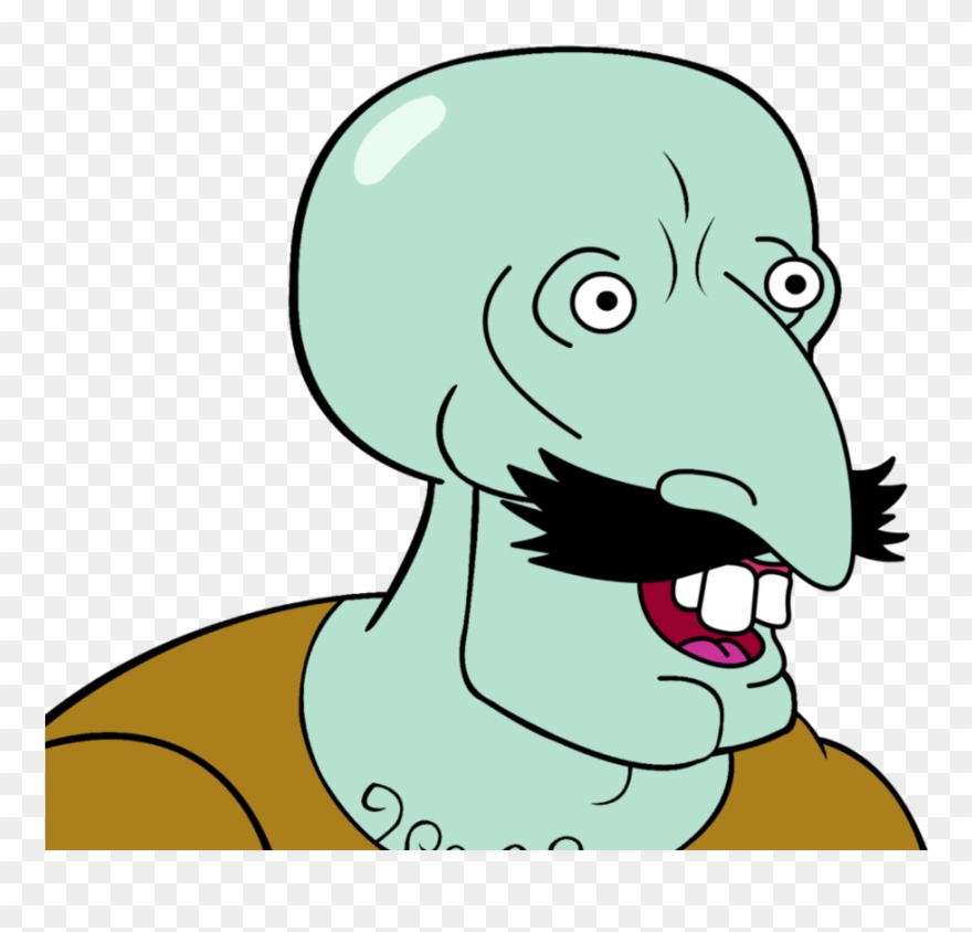 Handsome Squidward Meme Clipart