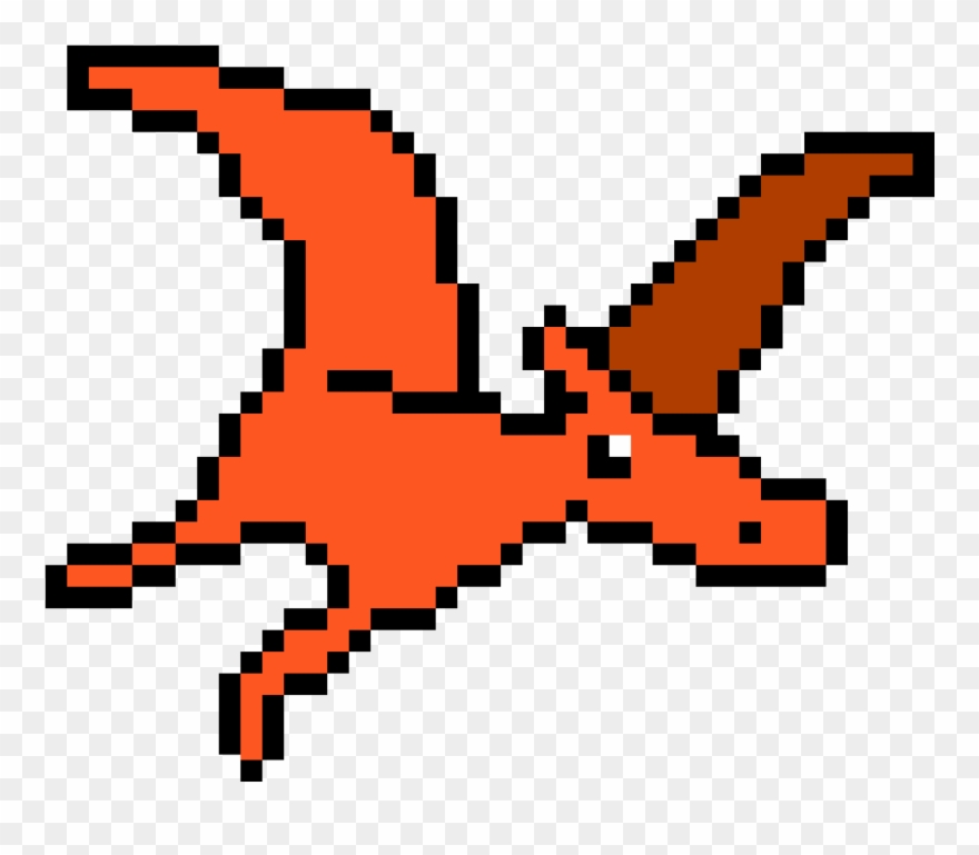 Pterodactyl - Pixel Art Donut Clipart