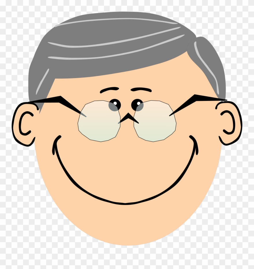 Clipart Of Face - Cartoon Man Face - Png Download