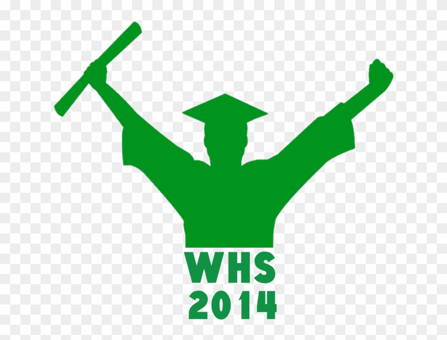 2014 Graduation Shot Glass - Silhouette Graduation Clip Art - Png Download