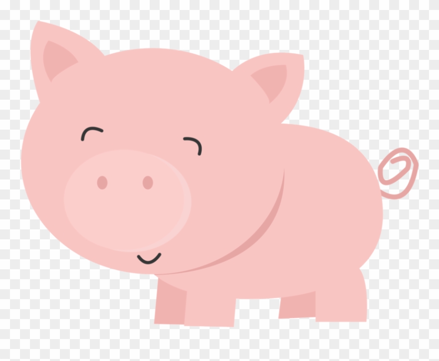 Fat Clipart Piggy Bank - Porquinho Fazendinha Png Gratis Transparent Png