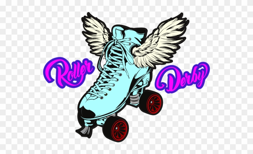 Skate With Wings - Illustration Clipart