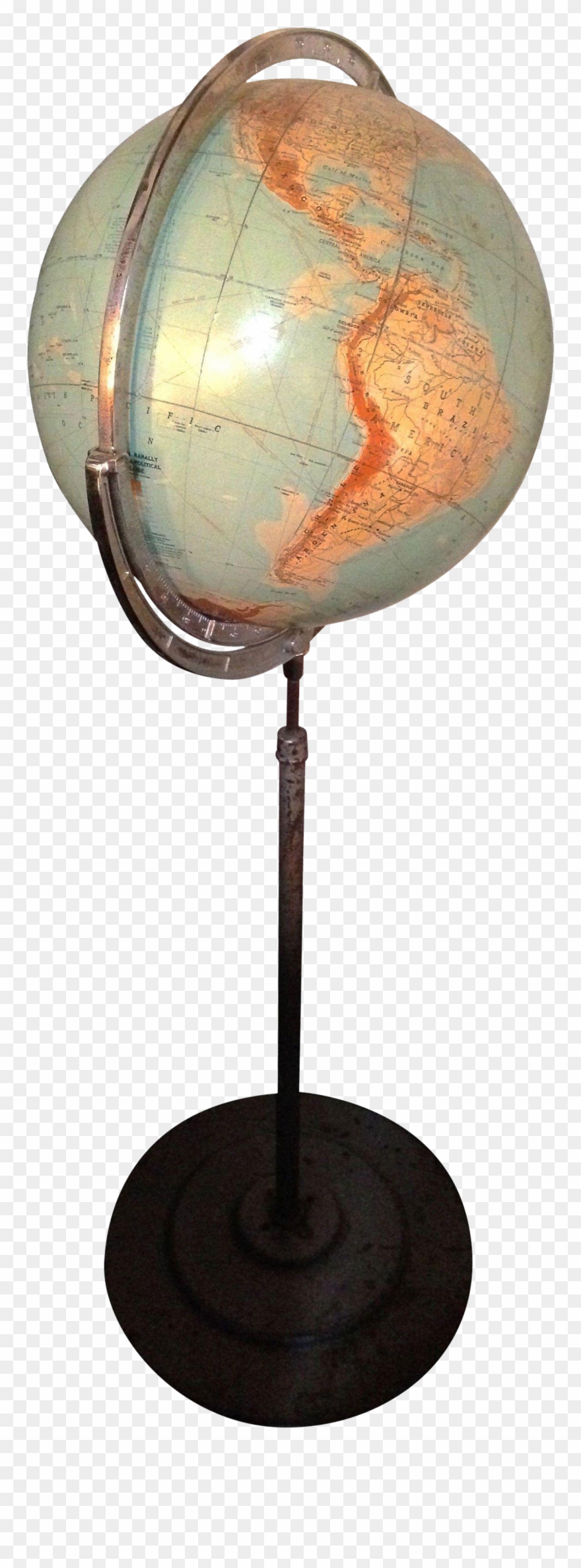 Vintage Globe On Pedestal Chairish - Globe Clipart