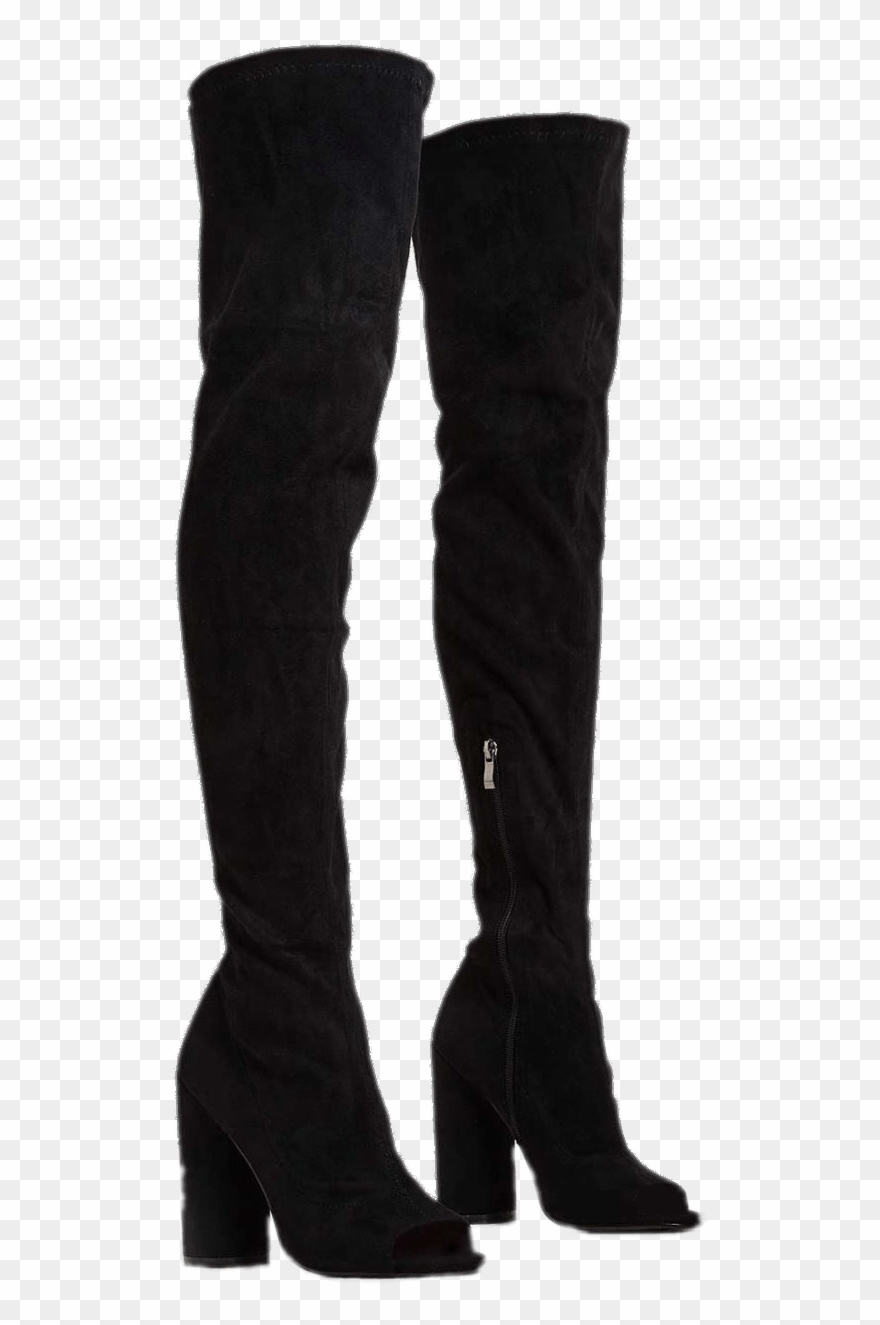 1452 X 1452 0 - Black Knee High Boots Open Toe Clipart