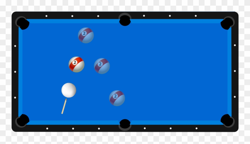 How To Double Back - Blackball (pool) Clipart
