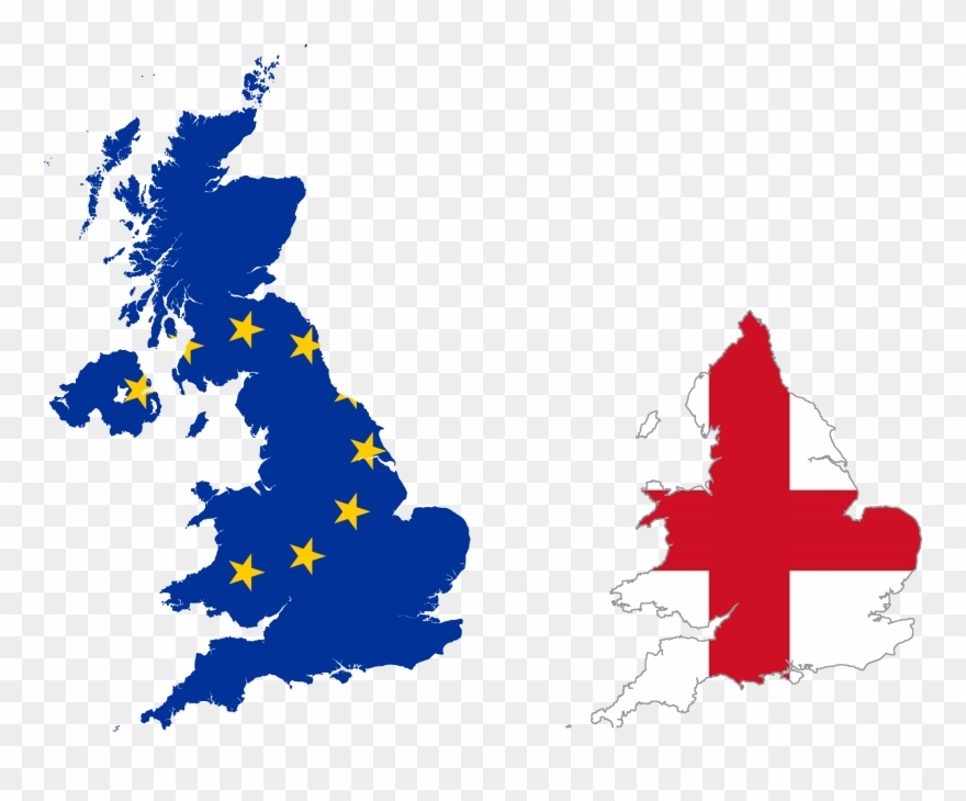 Brexit England Eu United Kingdom 1489327 - Three Peak Challenge Map Clipart