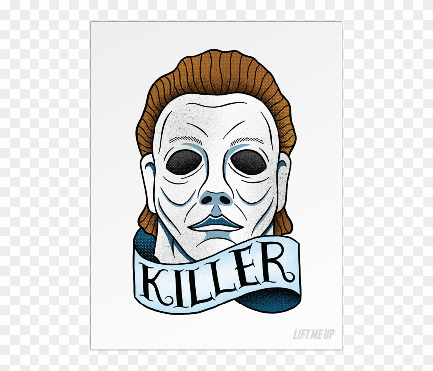 Michael Myers Art Print - Illustration Clipart