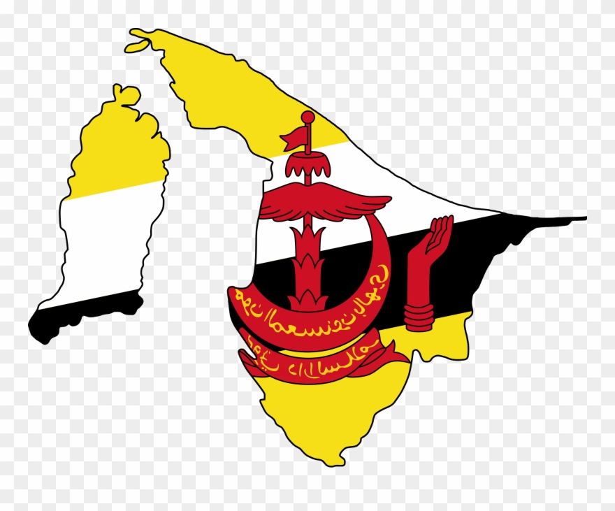 Clipart Of Brunei And Brunei Flag - Brunei Flag - Png Download