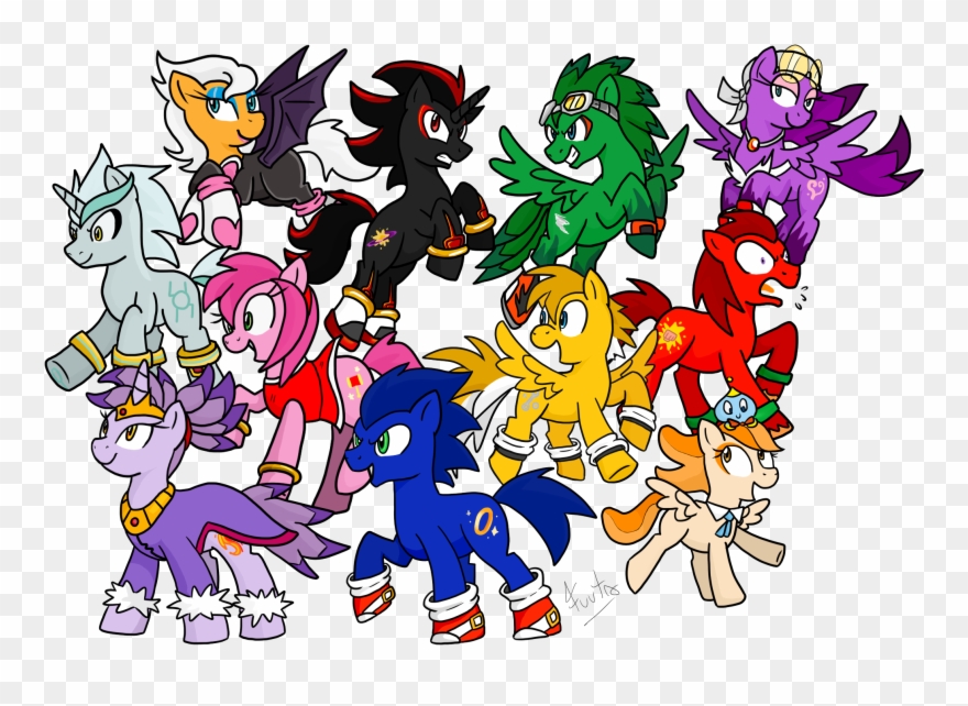 Amy Rose, Artist - My Little Pony Sonic Clipart