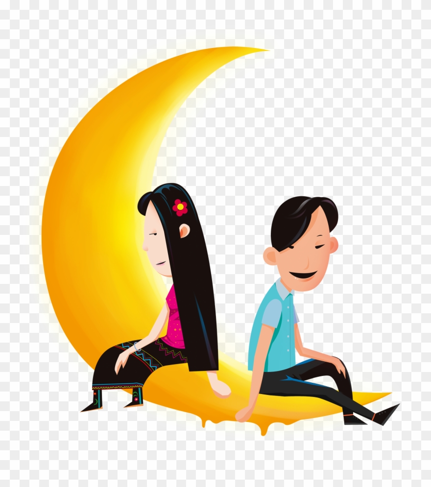 Cartoon Creative Decorative Design Moon Png And Psd - Illustration Clipart