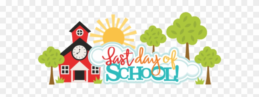 Vector Black And White Download Last Day Of School - Scrapbook Last Day Of School Clipart