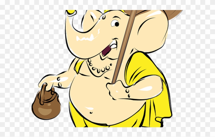Lord Of The Rings Clipart Ganesh - Cute Good Morning Ganesha - Png Download