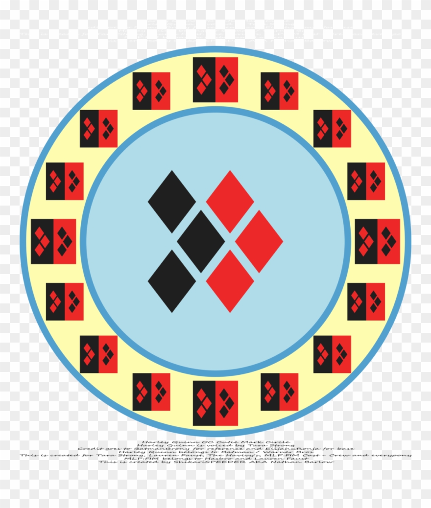 Harley Quinn Oc Cutie Mark Circle By Strykarispeeder - Metal Oxide Zeta Potential Clipart