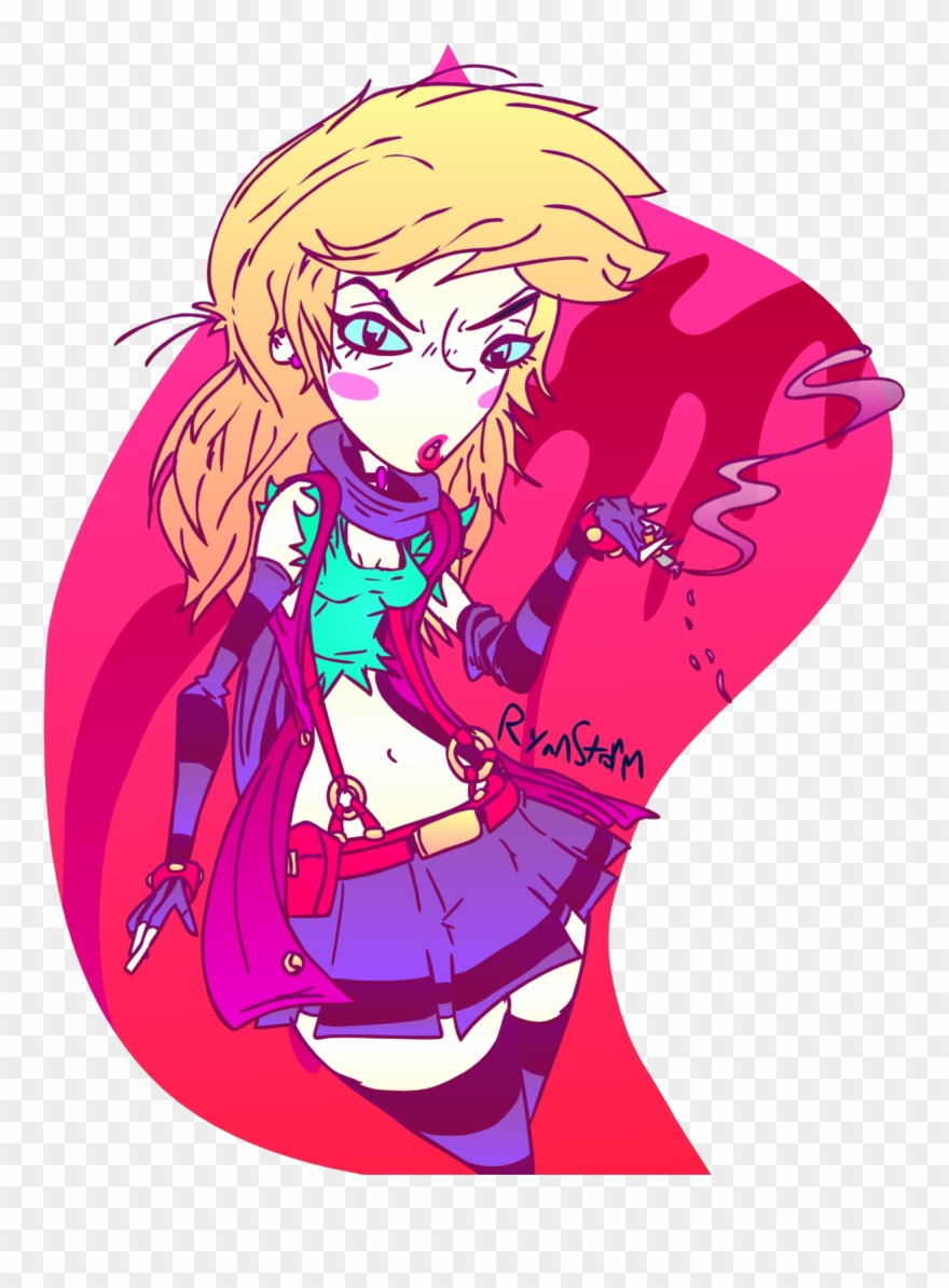 Punk Chick - Cartoon Clipart