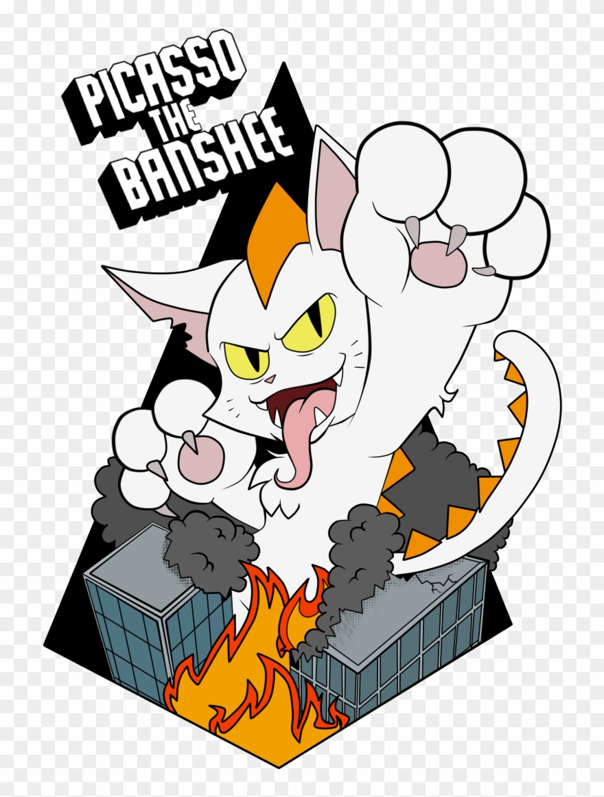 Picasso The Banshee - Cartoon Clipart
