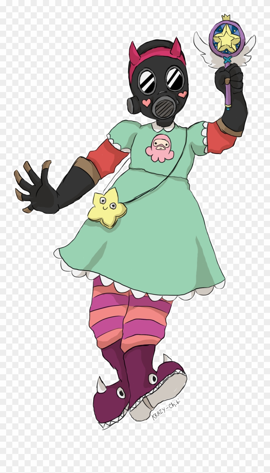 1416 X 2197 2 - Star Vs The Forces Of Evil Tf2 Clipart