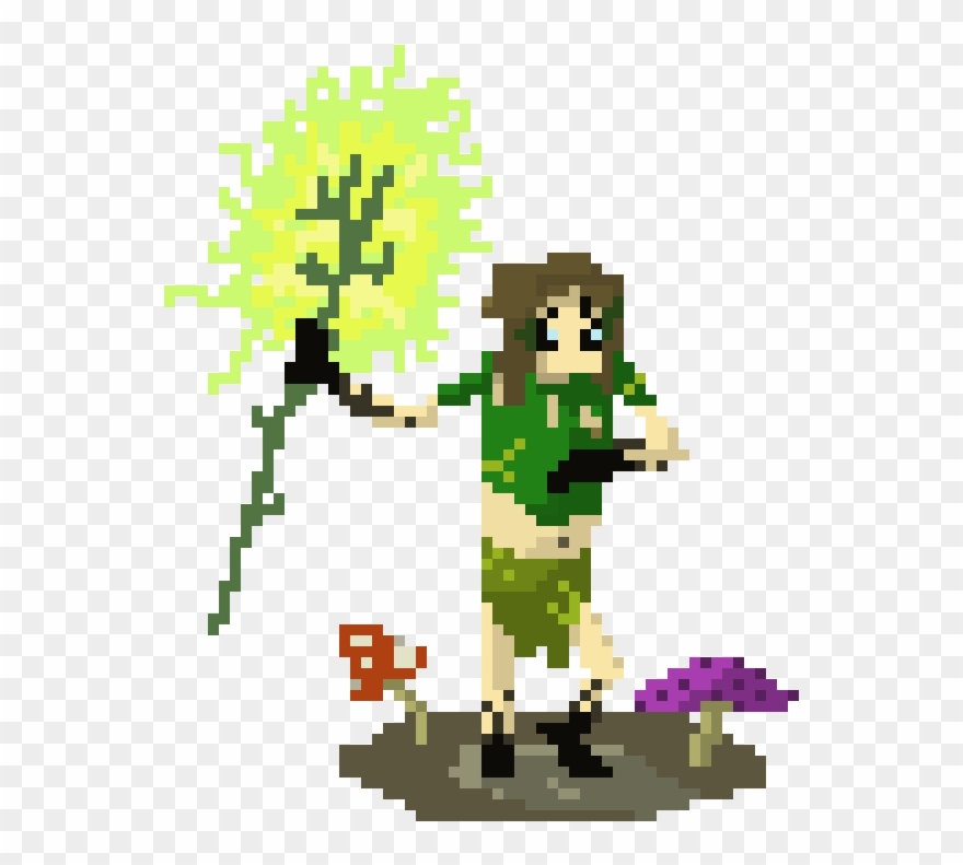 Morrigan Deathborne The Druid - Cartoon Clipart