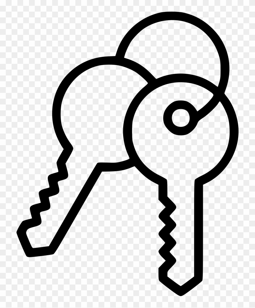 Key Keys Access Entry Lock Unlock Open Comments - Keys Png Icon Clipart