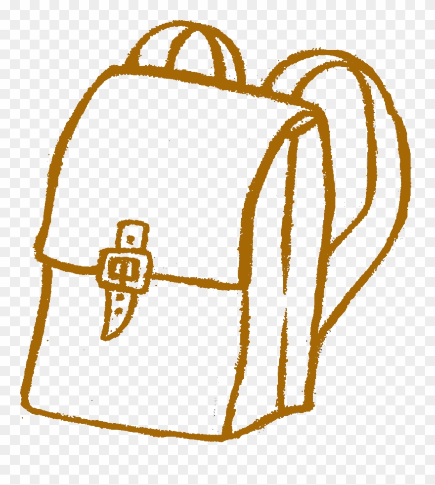 Illustration Of A Backpack Clipart