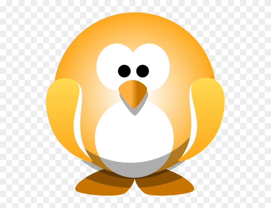 Golden Penguin Clipart