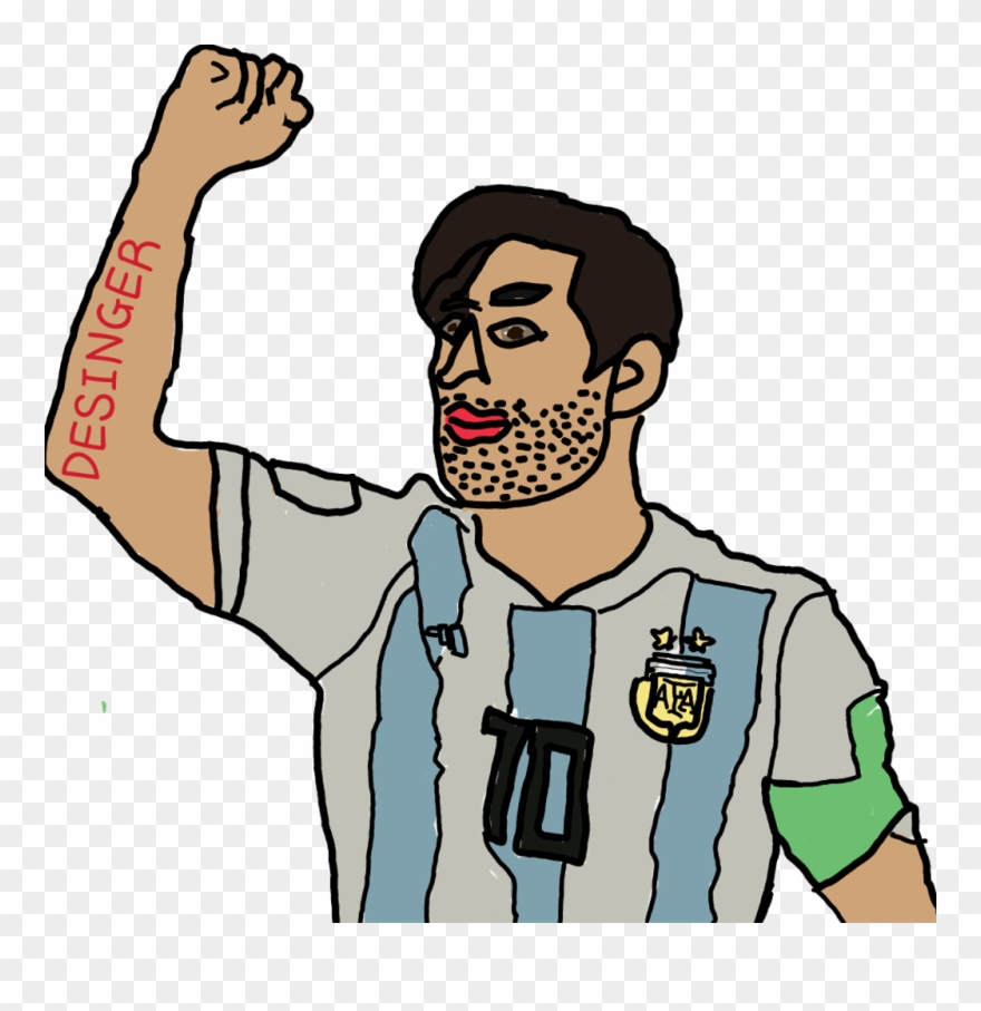 Messi Sticker - Cartoon Clipart
