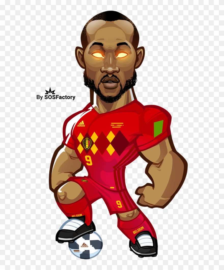 Lukaku Caricature Soccer Art, Football Pictures, Cristiano - Worldcup Russia 2018 Mascotization Clipart