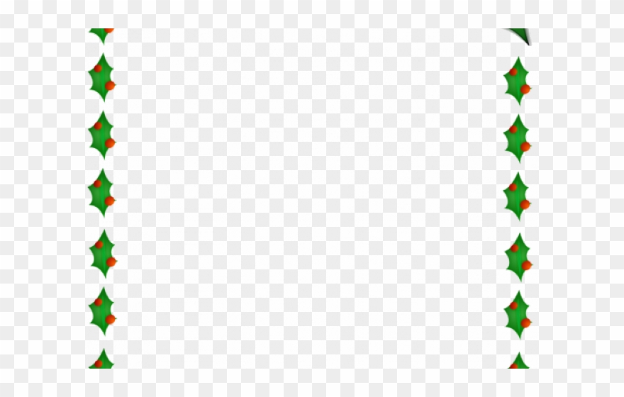 Poinsettia Clipart Page Border - Clip Art Christmas Border - Png Download