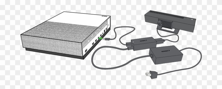 Xbox One S Kinect Adapter - Kinect For Xbox One S Clipart