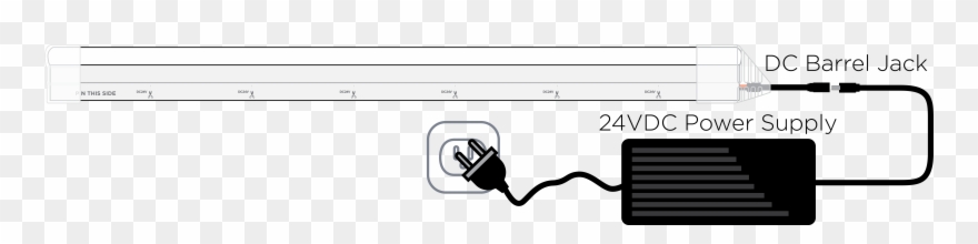 Luxneon Single Power Supply System Overview Clipart