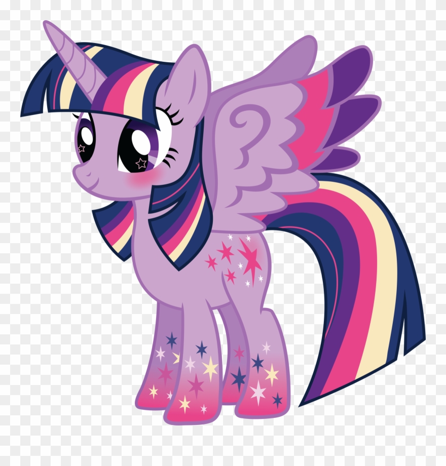 Rainbow Power Twilight Looks Pretty Cool Without The - My Little Pony Twilight Sparkle Rainbow Power Clipart