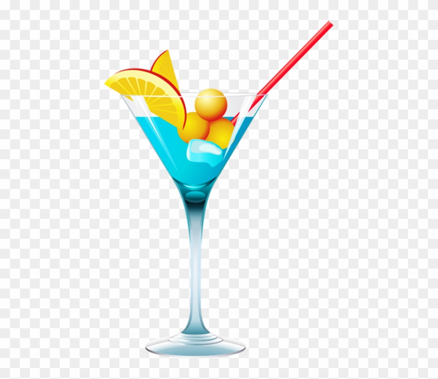 Blue Cocktail - Cocktail Png Images Transparent Clipart