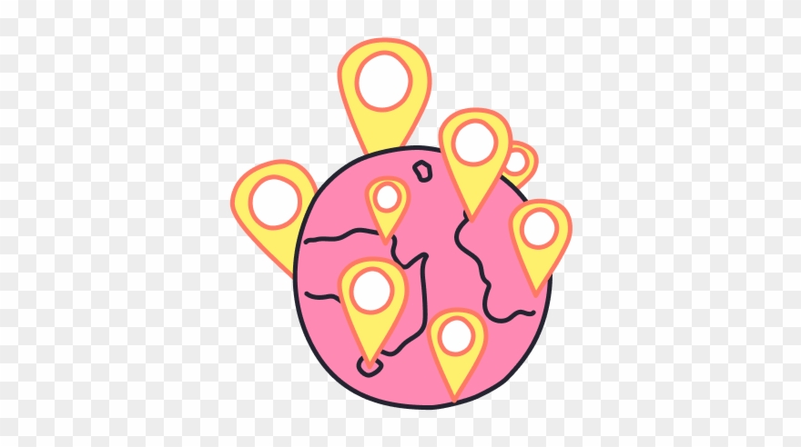 Illustration Of A Location Pin Clipart