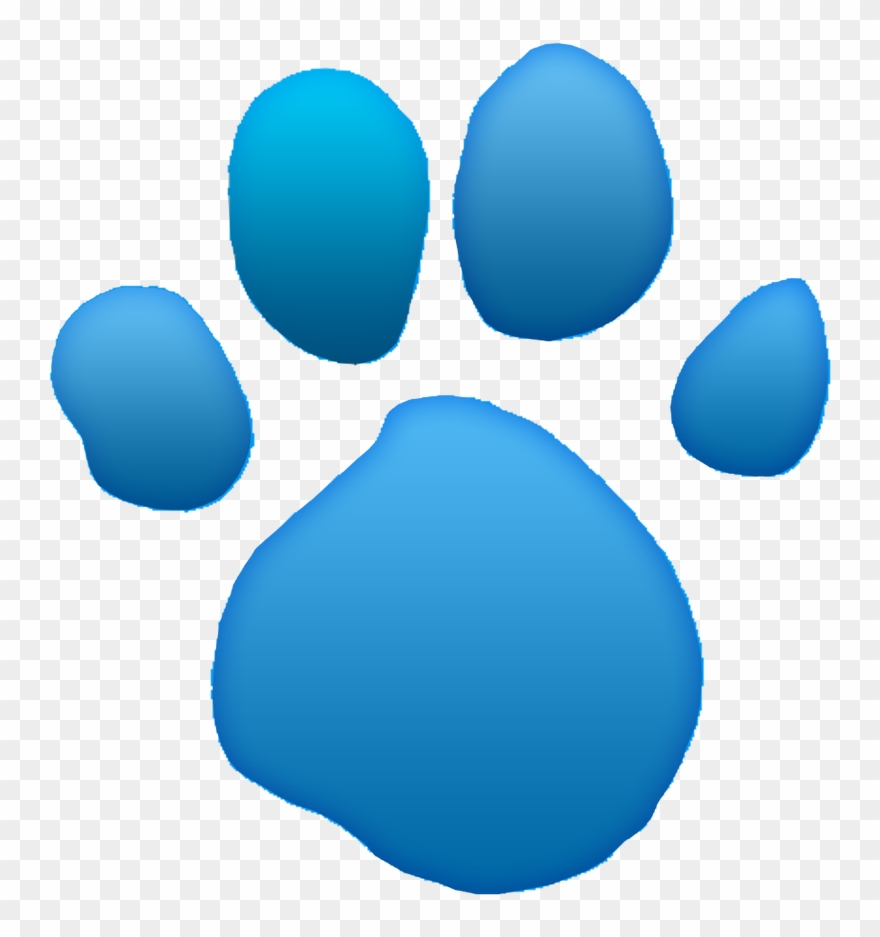 Blue S Clues Light - Blues Clues Blues Pawprint Clipart
