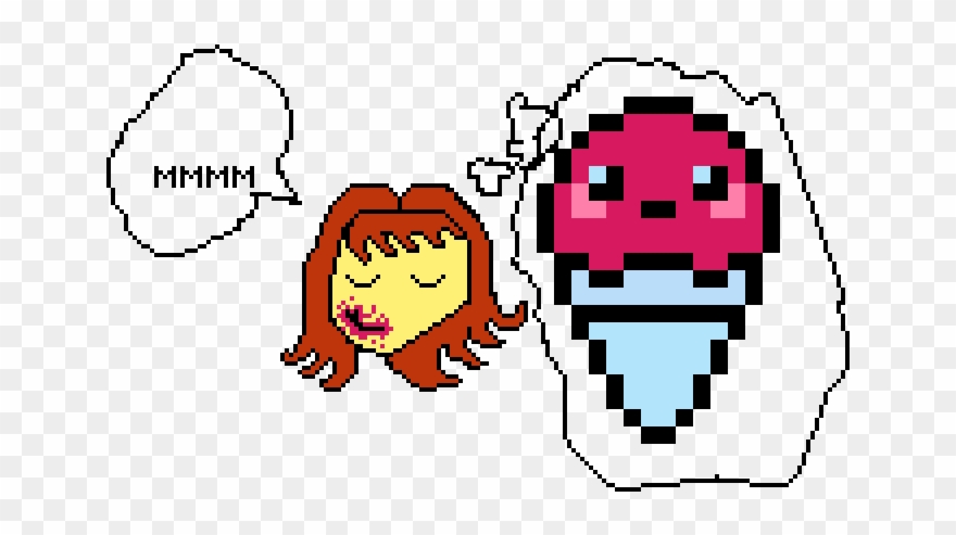 Yummy Ice Cream Misfit - Cuadricula Dibujos Digimon Para El Cuaderno Clipart