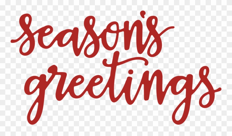 Season's Greetings - Calligraphy Clipart