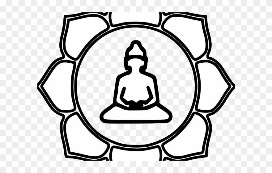 Buddha Clipart Cambodia - Easy Buddhism Drawings - Png Download