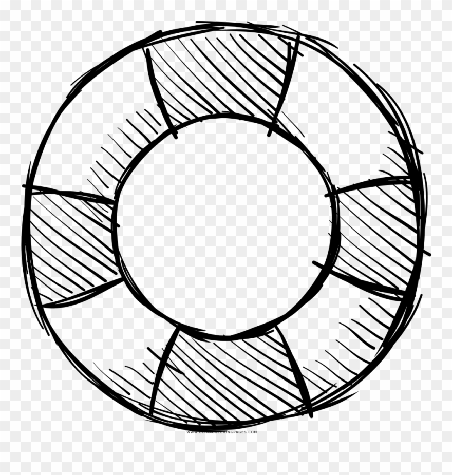 Lifebuoy Coloring Page - G Word Clipart