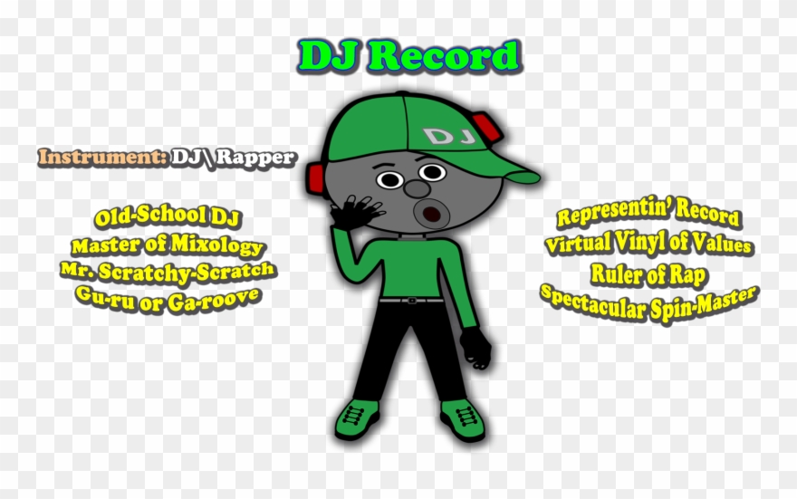 Dj - Cartoon Clipart
