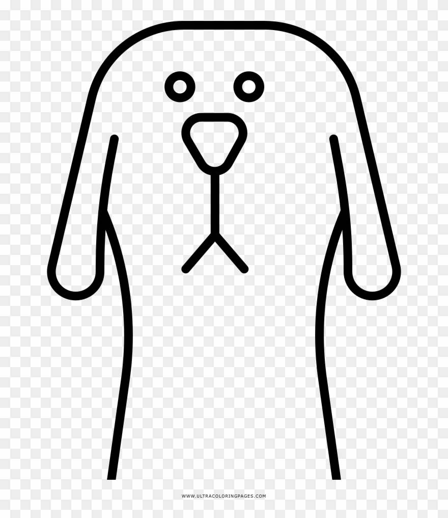 Dibujo De Cara De Perro Para Colorear Clipart