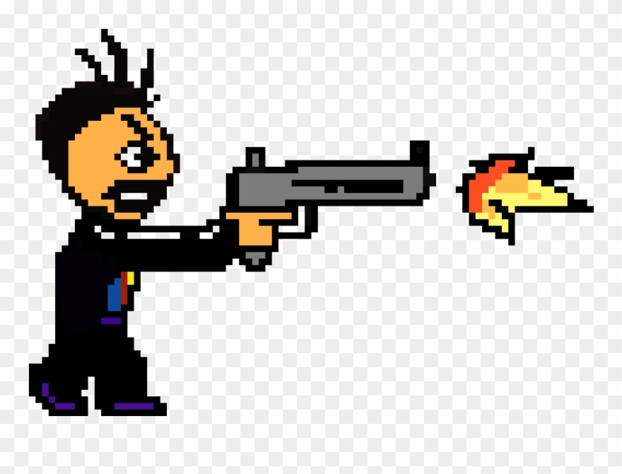 Angry Joe Shooter - Cartoon Clipart