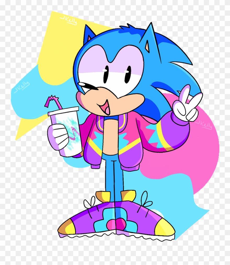 “hip N Rad 90s Hedgie ” - Aesthetic Png Clipart