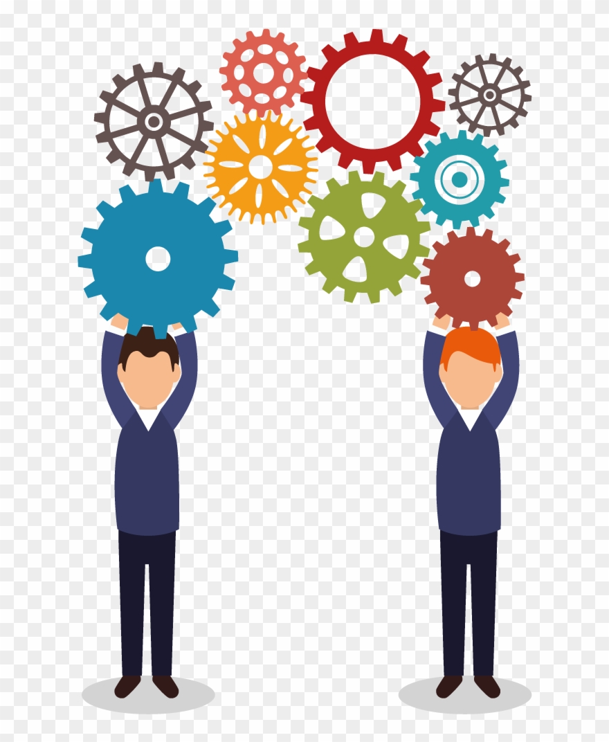 The Associated Industries Board Of Directors And Its - Teamwork Gears Clipart